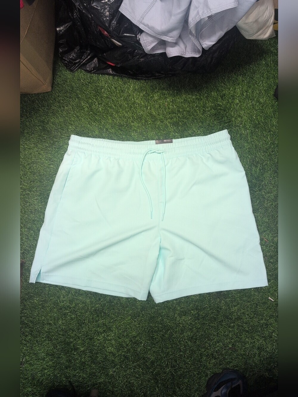 Mens Xersion Light Mint Drawstring Swim Shorts Size XL